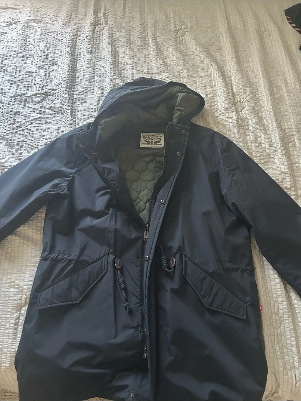 Men's Hooded Rain Jacket - Black